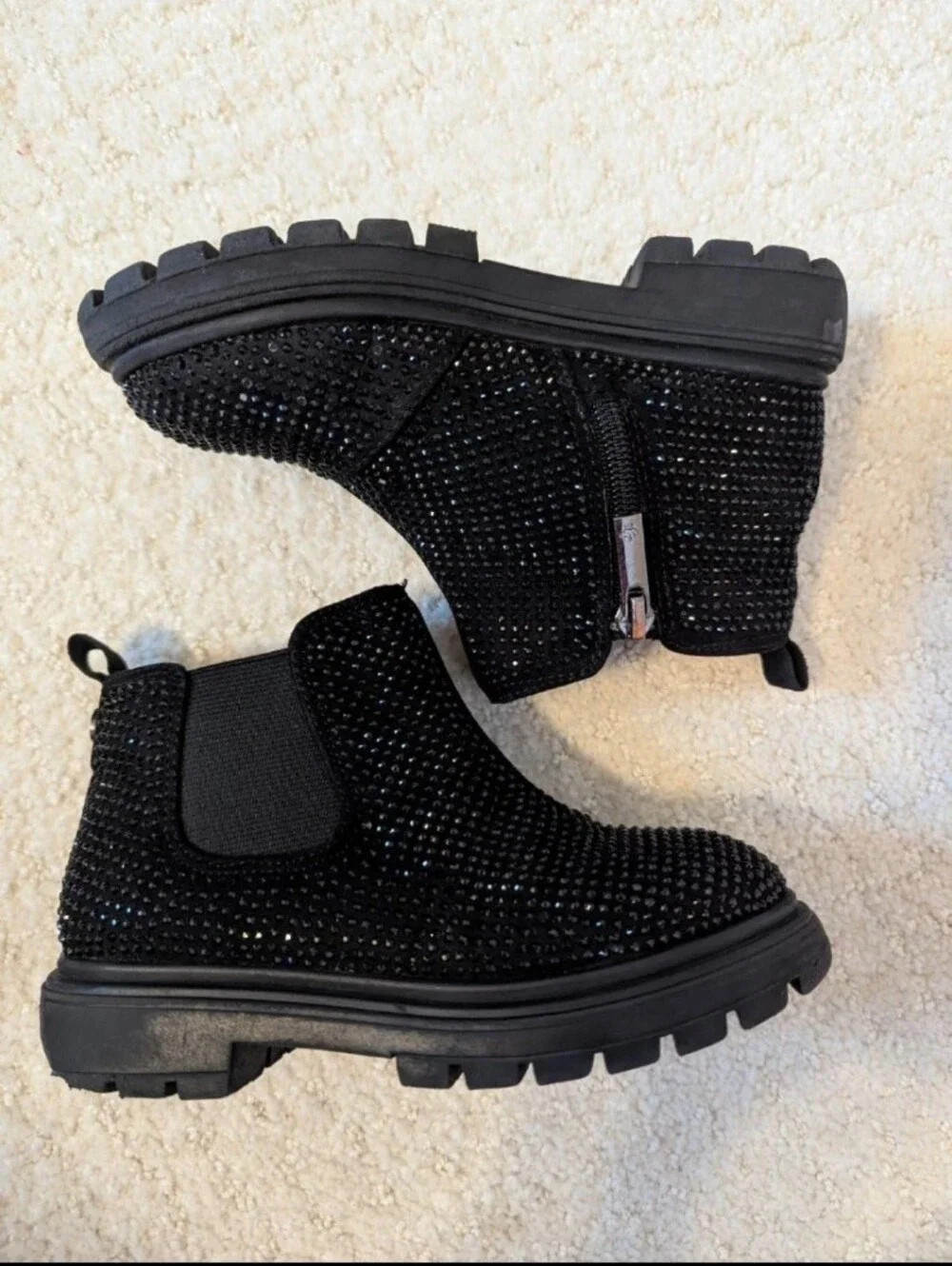 NINA kids Prisila 2 boots Size 11 girls Black